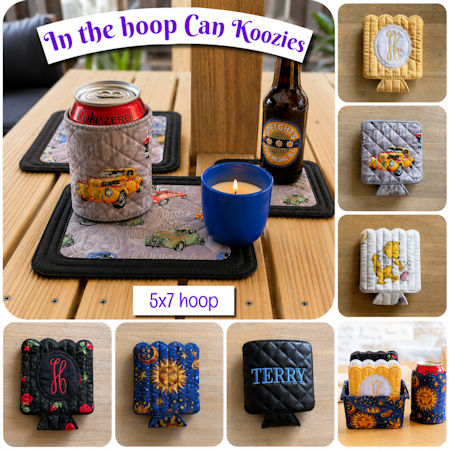 In the hoop Can Koozies by Kreative Kiwi-450
