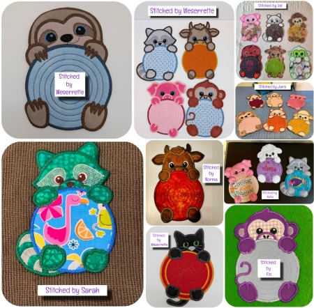 Peeking Animal Coaster samples 2908