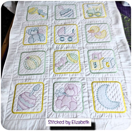 Baby Blocks Quilt by Elizabeth - 450