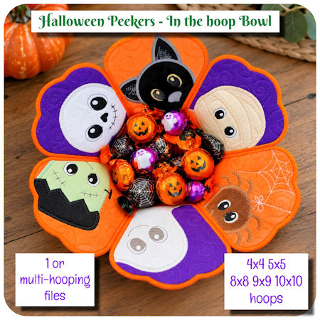 Halloween In the hoop Bowl by Kreative Kiwi - 450