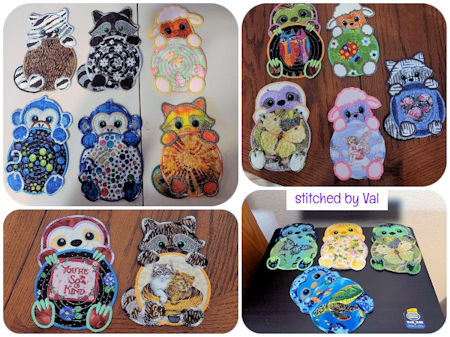 Peeking Animal Coasters by Val 1610 - 450