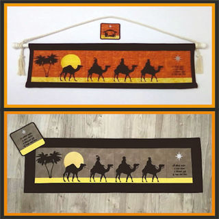 We Three Kings Nativity Wall  and Table Set