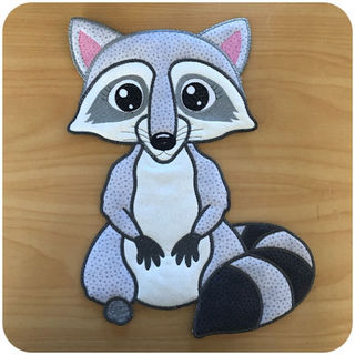 Large Applique Racoon