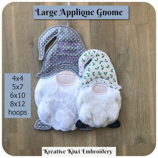 Large Applique Gnome