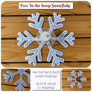 Free In the hoop Snowflake