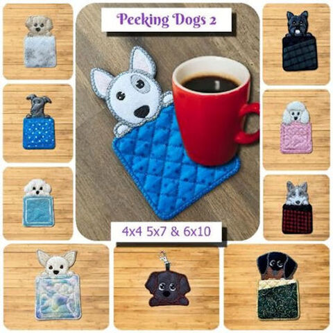 Peeking Dog Coaster Collection 2