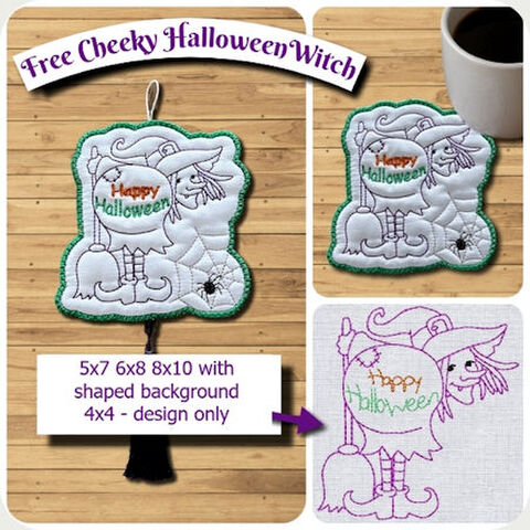 Free Cheeky Halloween Witch