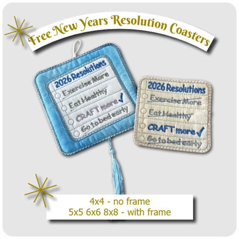 Free New Years Resolutions Coaster