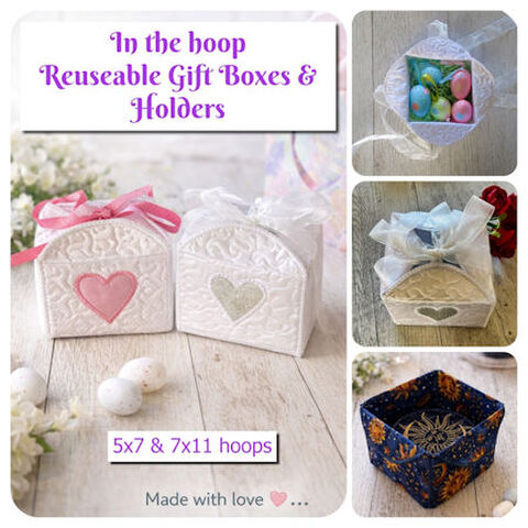 In the hoop Reusable Gift Box