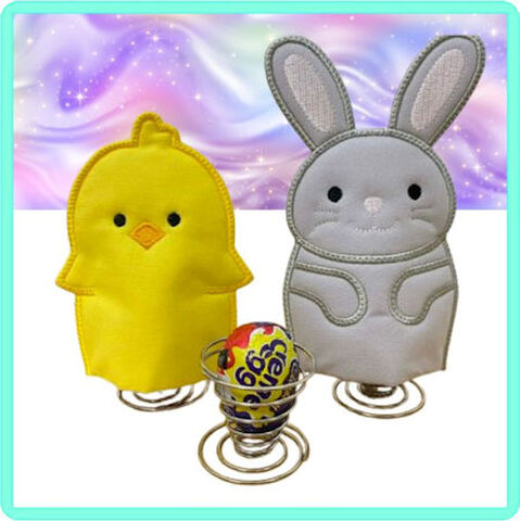 In the hoop Egg Cup Cosies Easter Edition