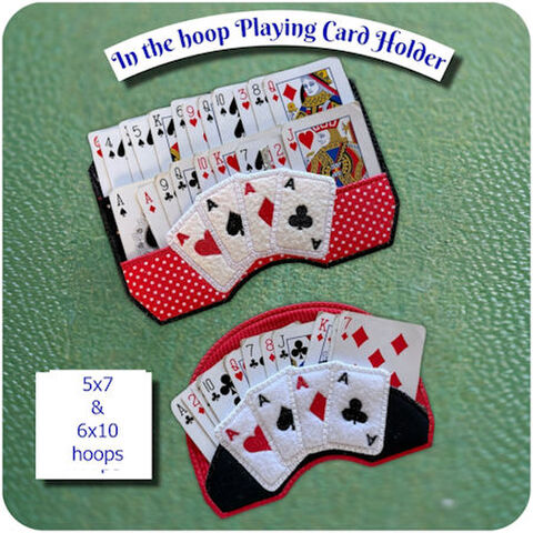 In the hoop Playing Card Holder