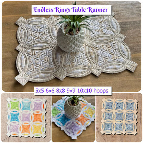 In the hoop - Endless Rings Table Runner