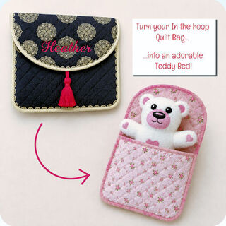 How to make In the hoop Sleeping Bags for Little Dolls