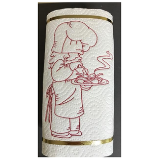 How To: Embroider on Paper Towels
