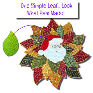 Pam Shows How to Make a Beautiful Christmas Wreath from a Simple Leaf