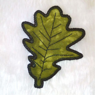 How to make Free In the hoop Oak Leaf Coaster