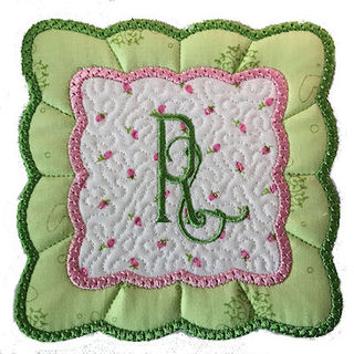 How to make our In the hoop Scallop Coaster