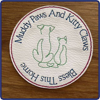 How to make Free Muddy Paws Vinyl Coaster