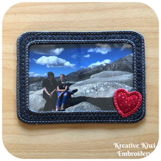 How to make free In the hoop Photo Frame